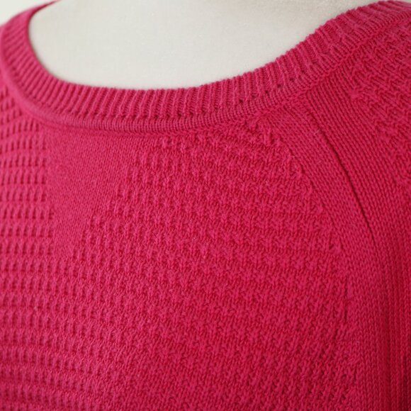 Lane Bryant Pink Pullover Tunic Sweater Back Buttons - Picture 3 of 10